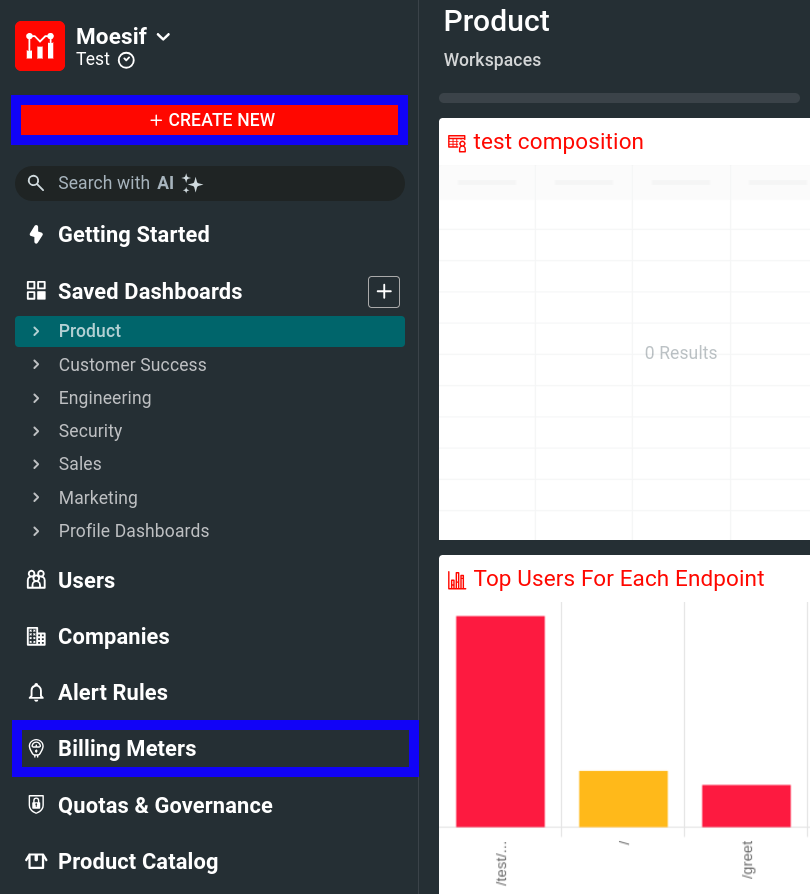 Creating a new Billing Meter