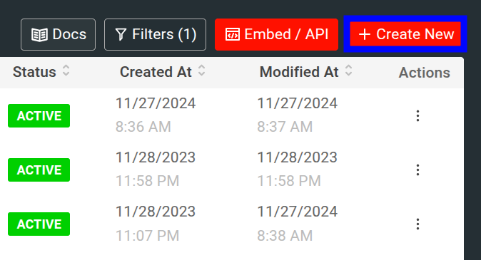 Create plan button in Moesif